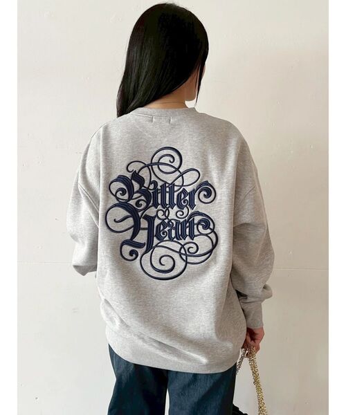 EVRIS(エヴリス)の「【裏起毛】Bitter Heart BIG スウェットトップス(スウェット・レディース・パープル/ブラウン/グレー/ブラック・FREE)」の22枚目の写真