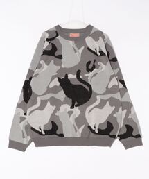 ニット/セーター（グレー/灰色系・カモフラージュ柄