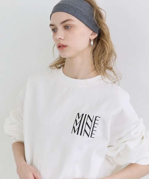 coca(coca)(コカ)の「【WEB限定セール】ヘビーウェイト裏毛ロゴスウェット(スウェット・レディース・ライトグレー/ホワイト/ブラック/アイボリー・L/M/S/XL)」の1枚目の写真