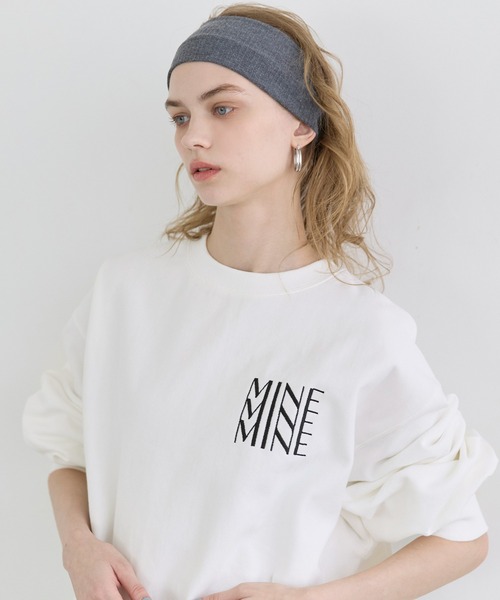 coca(coca)(コカ)の「【WEB限定セール】ヘビーウェイト裏毛ロゴスウェット(スウェット・レディース・ライトグレー/ホワイト/ブラック/アイボリー・L/M/S/XL)」の17枚目の写真