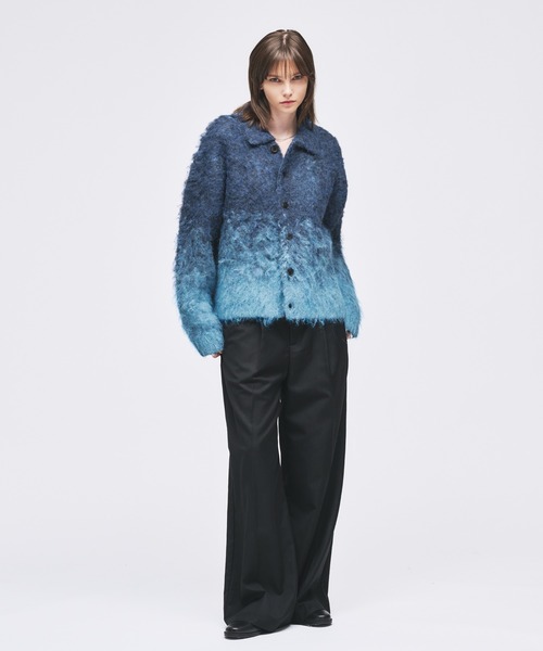 セール】gradation wool blend knit cardigan/グラデーションウール