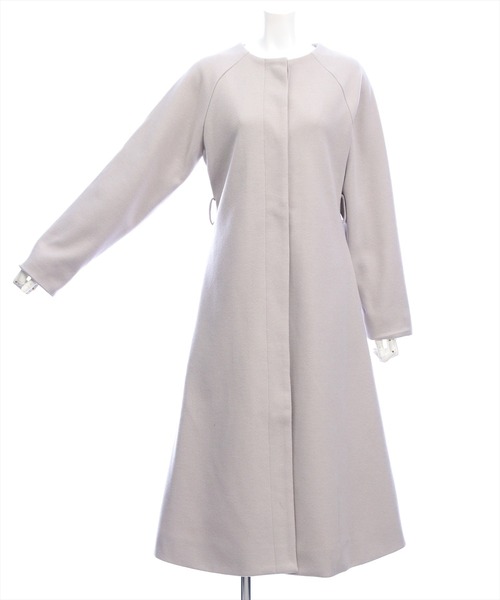 CLEAR BASIC（クリアベーシック）の「ファー付き2wayケープロングコート[大人 フェミニン 上品]≪AW新作≫（その他アウター・レディース・アイボリー/グレイッシュベージュ・F）」の10枚目の写真