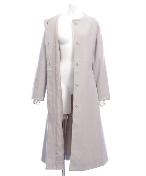 CLEAR BASIC（クリアベーシック）の「ファー付き2wayケープロングコート[大人 フェミニン 上品]≪AW新作≫（その他アウター・レディース・アイボリー/グレイッシュベージュ・F）」の11枚目の写真