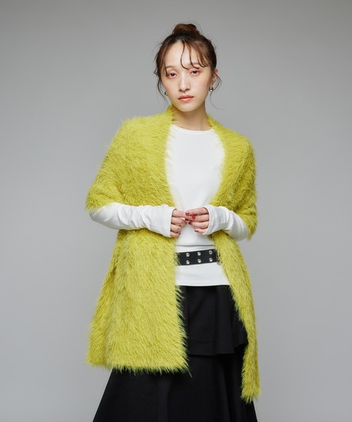 Narcissus(ナルシス)の「シャギーボリュームマフラー/カラーマフラー(マフラー・レディース・イエロー/レッド/ブラック・FREE)」の20枚目の写真