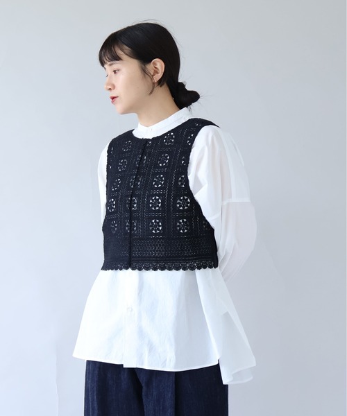 コットンレース 2way ビスチェ（ベスト）｜yuni（ユニ ）の