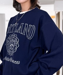 haag 韓国 ロゴ スウェット　ネイビー haag 韓国 ロゴ スウェット ネイビー haag スウェット ネイビー