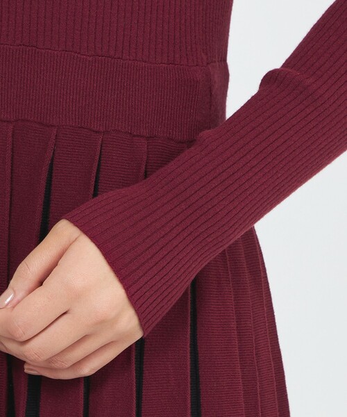 セール】【EPOCA STORIA】バイカラーニットドレス《WEB＆EPOCA THE