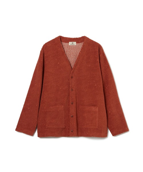 SEAGREEN(シーグリーン)の「SEAGREEN(シーグリーン) CORAL PILE CARDIGAN(カーディガン/ボレロ・メンズ・ブラウン/ブルー・3/2)」の1枚目の写真