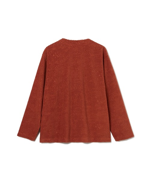 SEAGREEN(シーグリーン)の「SEAGREEN(シーグリーン) CORAL PILE CARDIGAN(カーディガン/ボレロ・メンズ・ブラウン/ブルー・3/2)」の3枚目の写真