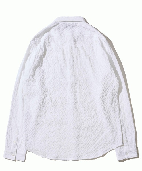 TETE HOMME(テットオム)の「シンセティックドビーサッカーシャツ(Tシャツ/カットソー・メンズ・レモンイエロー/ネイビー/ホワイト・MEDIUM/LARGE/X-LARGE)」の4枚目の写真