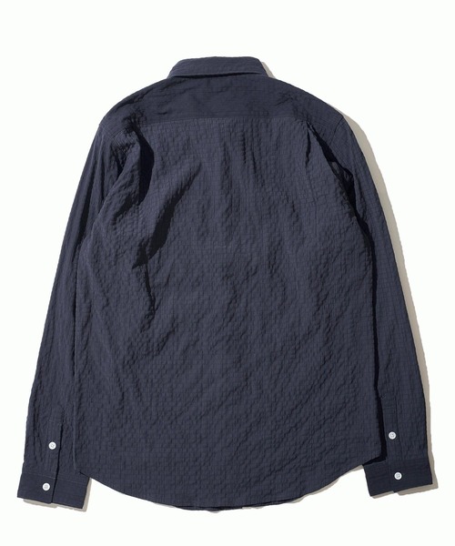 TETE HOMME(テットオム)の「シンセティックドビーサッカーシャツ(Tシャツ/カットソー・メンズ・レモンイエロー/ネイビー/ホワイト・MEDIUM/LARGE/X-LARGE)」の5枚目の写真