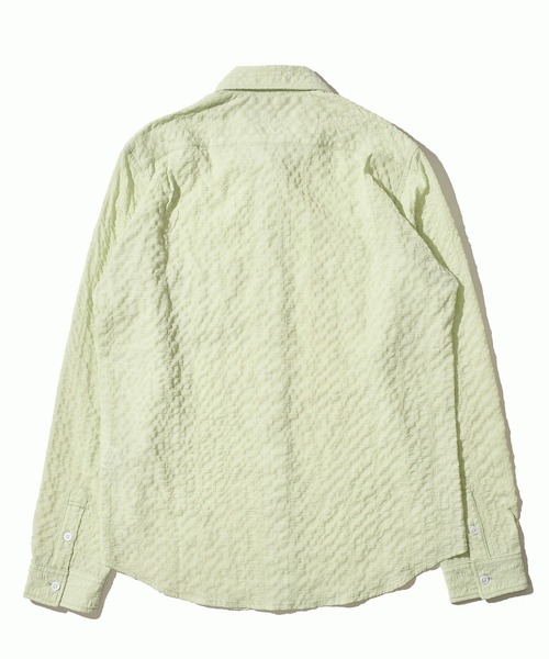 TETE HOMME(テットオム)の「シンセティックドビーサッカーシャツ(Tシャツ/カットソー・メンズ・レモンイエロー/ネイビー/ホワイト・MEDIUM/LARGE/X-LARGE)」の6枚目の写真