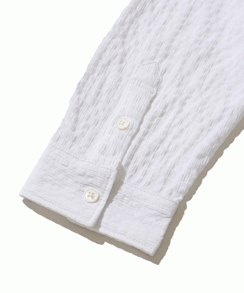 TETE HOMME(テットオム)の「シンセティックドビーサッカーシャツ(Tシャツ/カットソー・メンズ・レモンイエロー/ネイビー/ホワイト・MEDIUM/LARGE/X-LARGE)」の10枚目の写真