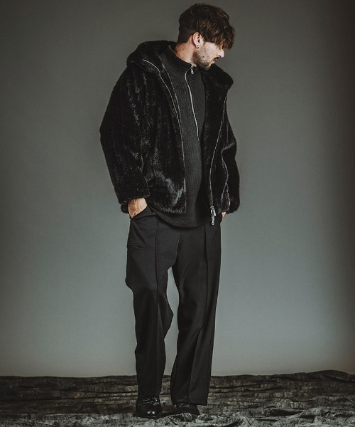 NO ID.(ノーアイディ)の「mp14315-イージートラウザーズ パンツ(857006-349P)(その他パンツ・メンズ・グレー/ブラック・1/2)」の12枚目の写真