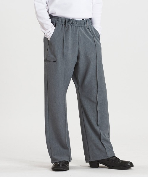 NO ID.(ノーアイディ)の「mp14315-イージートラウザーズ パンツ(857006-349P)(その他パンツ・メンズ・グレー/ブラック・1/2)」の16枚目の写真