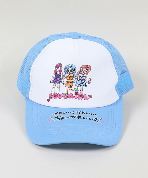 SPINNS(スピンズ)の「『SOUL PUSSSY CAT×SPINNS』ちょーかわいいキャップ(キャップ・レディース・ピンク/ブルー・ONESIZE)」の9枚目の写真