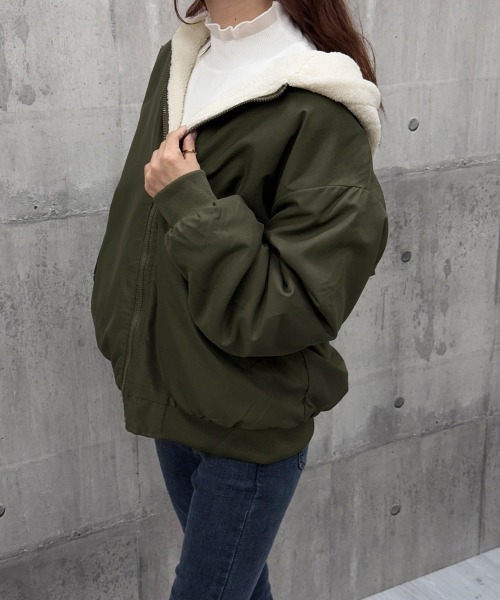 セール】リバーシブルボアパーカージャケット韓国風（その他アウター