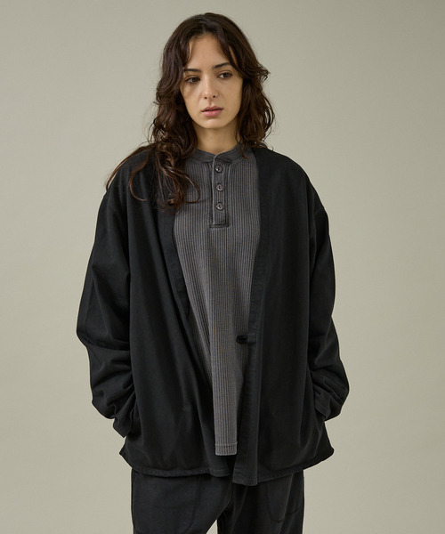 ABAHOUSE（アバハウス）の「【SEABEES / シービス】HEAVY WEIGHT CARDIGAN / ヘビーウェイト カーディガン/2523-SB35（カーディガン/ボレロ・メンズ・グレー系その他/ブラック/ホワイト系その他/ブラウン・M/L）」の7枚目の写真