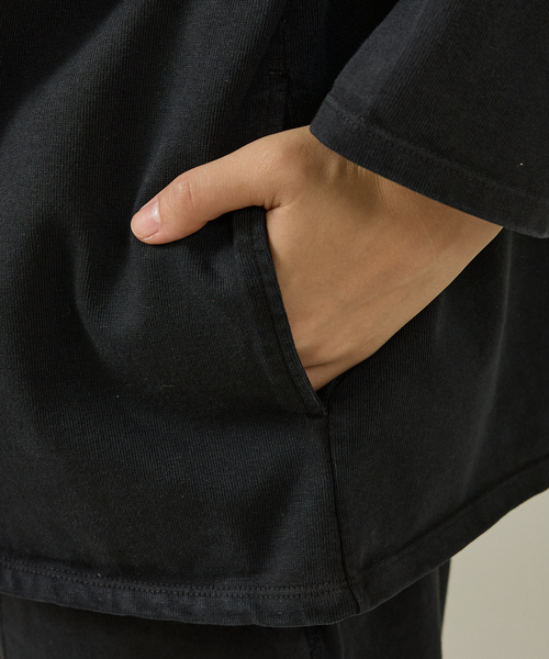 ABAHOUSE（アバハウス）の「【SEABEES / シービス】HEAVY WEIGHT CARDIGAN / ヘビーウェイト カーディガン/2523-SB35（カーディガン/ボレロ・メンズ・グレー系その他/ブラック/ホワイト系その他/ブラウン・M/L）」の12枚目の写真