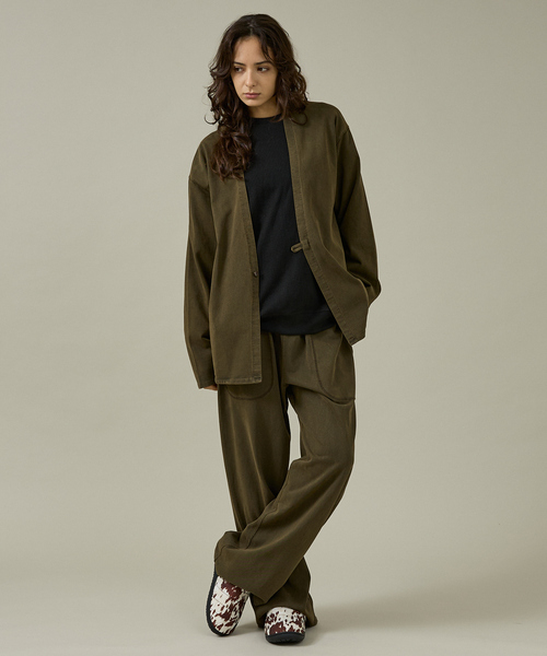 ABAHOUSE（アバハウス）の「【SEABEES / シービス】HEAVY WEIGHT CARDIGAN / ヘビーウェイト カーディガン/2523-SB35（カーディガン/ボレロ・メンズ・グレー系その他/ブラック/ホワイト系その他/ブラウン・M/L）」の15枚目の写真