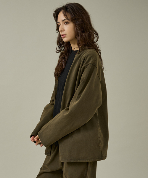 ABAHOUSE（アバハウス）の「【SEABEES / シービス】HEAVY WEIGHT CARDIGAN / ヘビーウェイト カーディガン/2523-SB35（カーディガン/ボレロ・メンズ・グレー系その他/ブラック/ホワイト系その他/ブラウン・M/L）」の16枚目の写真