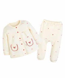 moimoln（モイモルン）の「【ルームウェア】レッドリボン長袖トップス＆パンツ（ルームウェア/パジャマ・キッズ）」