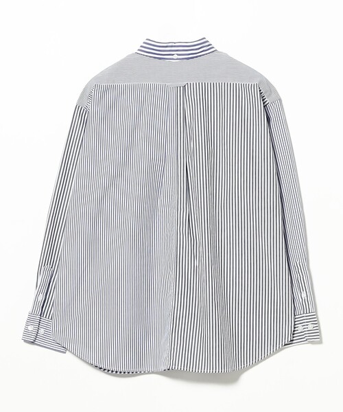 BEAMS BOY(ビームスボーイ)の「ストライプ クレイジー ボタンダウン ロングスリーブ(シャツ/ブラウス・レディース・ブラック/ブラウン/ネイビー・1/2)」の10枚目の写真