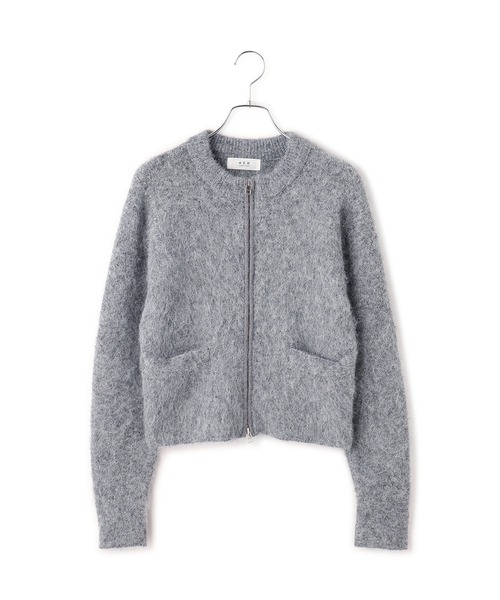 WEB限定】フラッフィージップショートカーディガン（カーディガン