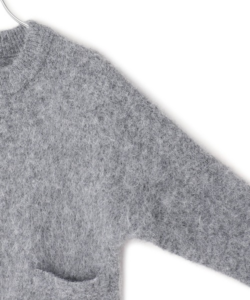 ADAM ET ROPE'（アダムエロペ）の「【WEB限定】フラッフィージップショートカーディガン（カーディガン/ボレロ・レディース・ダークブラウン/キナリ/イエロー/グレー・FREE）」の22枚目の写真