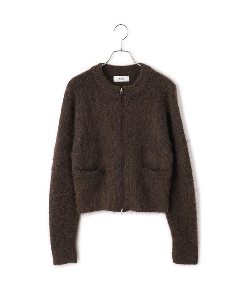 WEB限定】フラッフィージップショートカーディガン（カーディガン