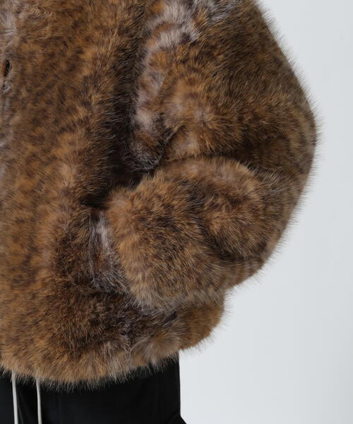FR(13)NDS(フレンズ)の「FR(13)NDS /フレンズ/Fur Stand Leopard BZ(ブルゾン・メンズ・ブラウン・M/L)」の6枚目の写真