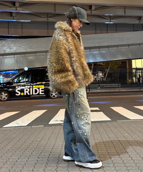 FR(13)NDS(フレンズ)の「FR(13)NDS /フレンズ/Fur Stand Leopard BZ(ブルゾン・メンズ・ブラウン・M/L)」の3枚目の写真