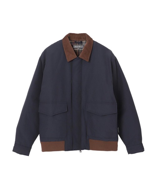 Eddie Bauer（エディーバウアー）の「Eddie Bauer 別注 コーデュロイ フライトジャケット（ミリタリージャケット・メンズ・オリーブ/ブラック/ネイビー・LARGE/MEDIUM）」の3枚目の写真