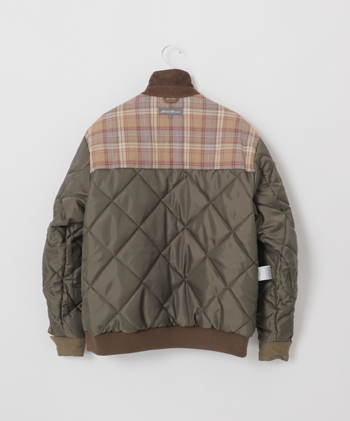 Eddie Bauer（エディーバウアー）の「Eddie Bauer 別注 コーデュロイ フライトジャケット（ミリタリージャケット・メンズ・オリーブ/ブラック/ネイビー・LARGE/MEDIUM）」の6枚目の写真