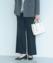 green label relaxing | ［size SHORT/TALLあり］パウドレ ワイド パンツ ウォッシャブル ストレッチ(スラックス)