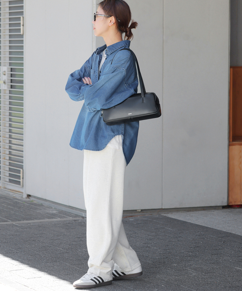 JOURNAL STANDARD relume（ジャーナルスタンダード　レリューム）の「《WEB限定追加2》デニムプルオーバーシャツ（シャツ/ブラウス・レディース・ブラック/ネイビー・FREE）」の13枚目の写真