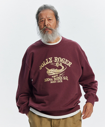 JOLLY ROGER MOBYDICK SWEATSHIRT _ BURGUNDY