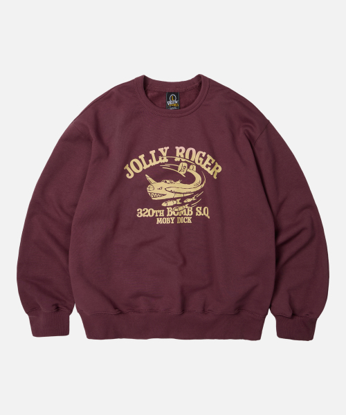 FRIZMWORKS（フリズムワークス）の「JOLLY ROGER MOBYDICK SWEATSHIRT _ BURGUNDY（スウェット・メンズ・その他・SMALL/MEDIUM/LARGE/X-LARGE）」の2枚目の写真