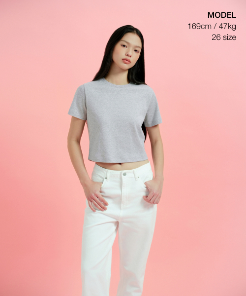 MUSINSA STANDARD WOMAN（ムシンサスタンダードウーマン）の「ウィメンズストレートデニムパンツ[ホワイト]（デニムパンツ・レディース・その他・23/24/25/26/27/28/32/30/29）」の2枚目の写真