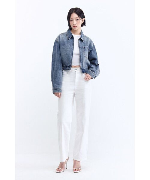 MUSINSA STANDARD WOMAN（ムシンサスタンダードウーマン）の「ウィメンズストレートデニムパンツ[ホワイト]（デニムパンツ・レディース・その他・23/24/25/26/27/28/32/30/29）」の20枚目の写真