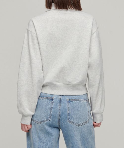 MUSINSA STANDARD WOMAN（ムシンサスタンダードウーマン）の「ウィメンズフラットテリー ハイネックスウェットジップアップ [メランジライトグレー]（スウェット・レディース・その他・X-SMALL/SMALL/MEDIUM/LARGE）」の4枚目の写真
