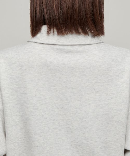 MUSINSA STANDARD WOMAN（ムシンサスタンダードウーマン）の「ウィメンズフラットテリー ハイネックスウェットジップアップ [メランジライトグレー]（スウェット・レディース・その他・X-SMALL/SMALL/MEDIUM/LARGE）」の6枚目の写真