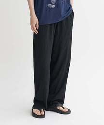 TOFFEE（トフィー）の「クールプリーツバンディングスラックス(BLACK)（スラックス）」