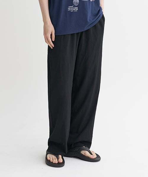 TOFFEE(トフィー)の「クールプリーツバンディングスラックス(BLACK)(スラックス・メンズ・その他・MEDIUM/LARGE)」の1枚目の写真