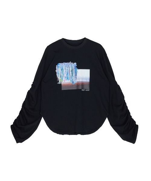 UND OIL PAINTING GATHER TOP（Tシャツ/カットソー）｜Ameri（アメリ