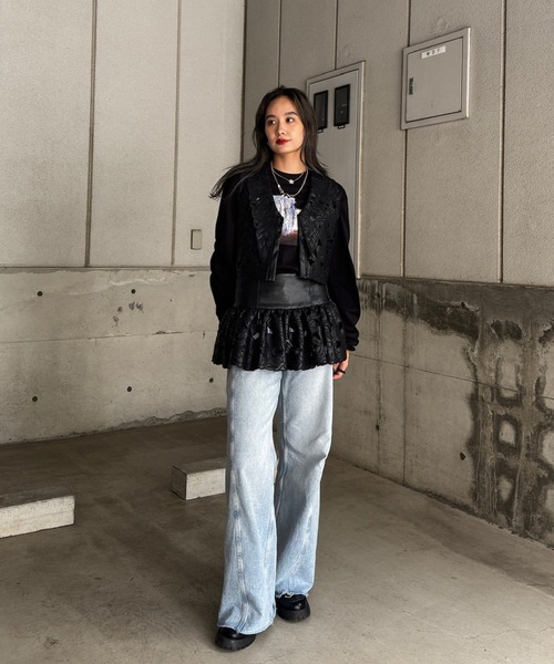 UND OIL PAINTING GATHER TOP（Tシャツ/カットソー）｜Ameri（アメリ