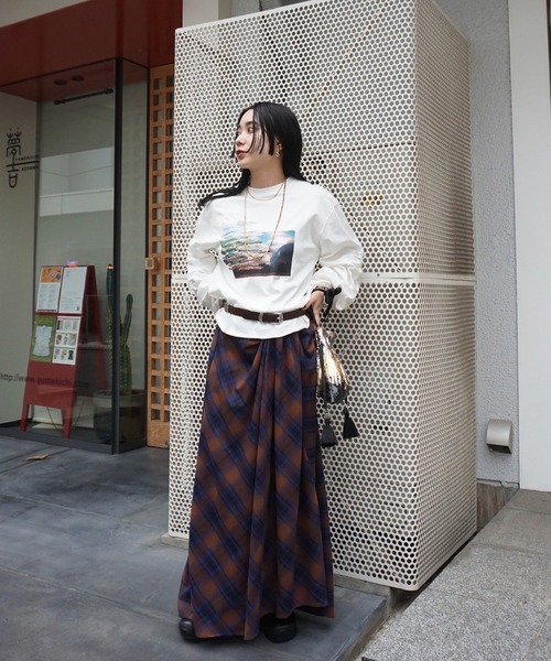 UND OIL PAINTING GATHER TOP（Tシャツ/カットソー）｜Ameri（アメリ