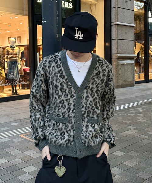LEOPARD SHAGGY CARDIGAN／レオパードシャギーカーディガン