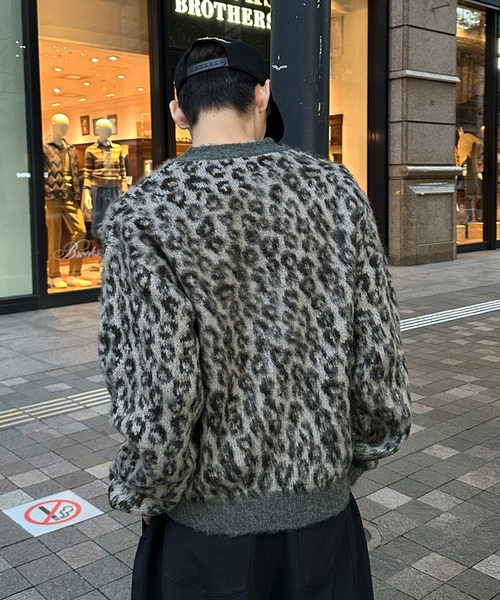 LEOPARD SHAGGY CARDIGAN／レオパードシャギーカーディガン