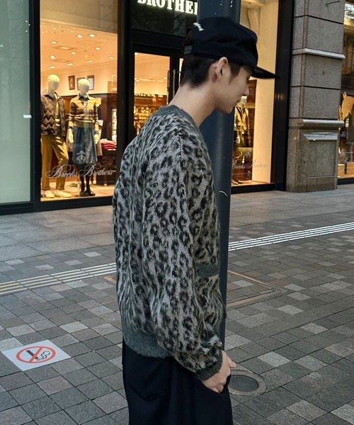 LEOPARD SHAGGY CARDIGAN／レオパードシャギーカーディガン